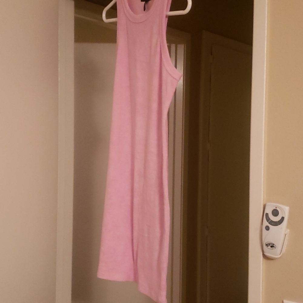 Pink Terry Cloth Dress